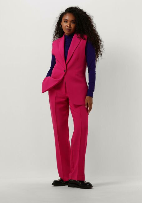 JANSEN AMSTERDAM Col roulé CJ198 CREPE JERSEY TOP WITH WRINKLING AT TURTLE NECK en violet - large