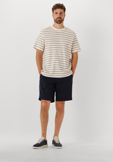 Blauwe SELECTED HOMME T-shirt SLHDJANGO STRIPE SS O-NECK TEE - large
