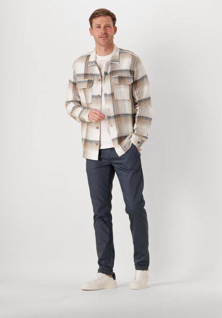 CAST IRON Surchemise LONG SLEEVE SHIRT SLUB CHECK Sable - large