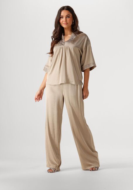 Bruine NUKUS Pantalon JOSEPHINE PANTS SILKY - large