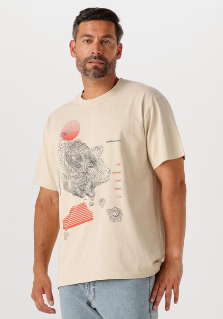 PEAK PERFORMANCE T-shirt M GRAPHIC TEE en beige - large