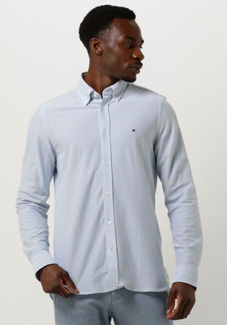 TOMMY HILFIGER Chemise classique 1985 KNIT STRIPE SF SHIRT Bleu clair - large