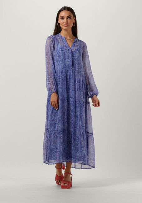 NEO NOIR Robe midi NOBIS SWIRL MIX DRESS en bleu - large