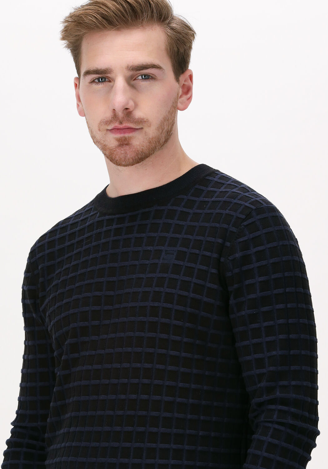 G STAR RAW Pull TABLE R KNIT Bleu fonc Omoda