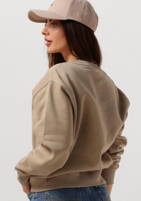 Beige TOMMY HILFIGER Sweater MDRN REG CORP LOGO C-NK SWTSHRT - large