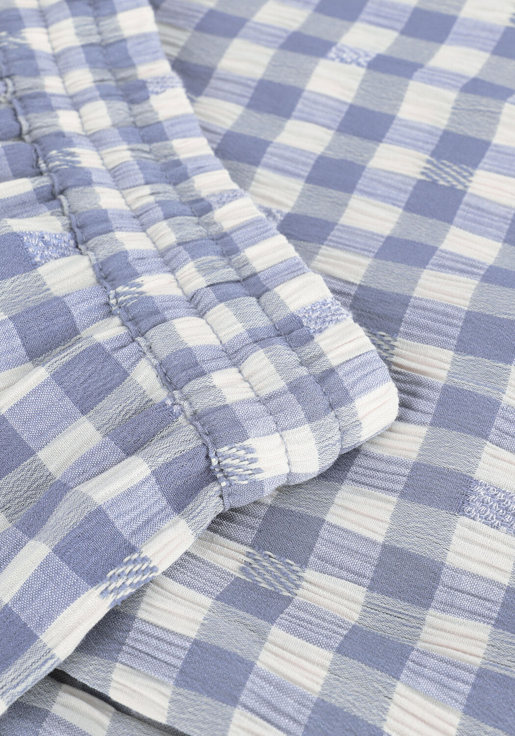 Lichtblauwe LOLLYS LAUNDRY Wijde broek RITA - large