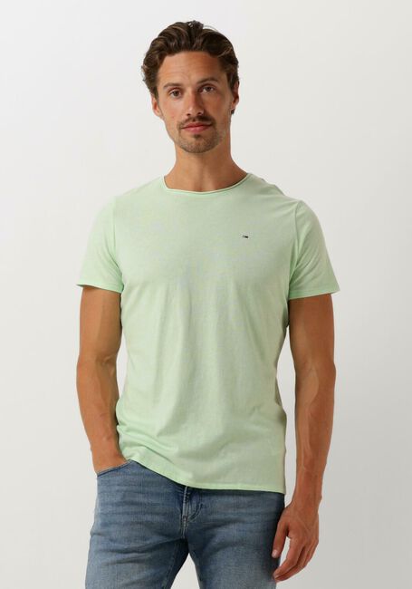 TOMMY JEANS T-shirt TJM XSLIM JASPE C NECK en vert - large