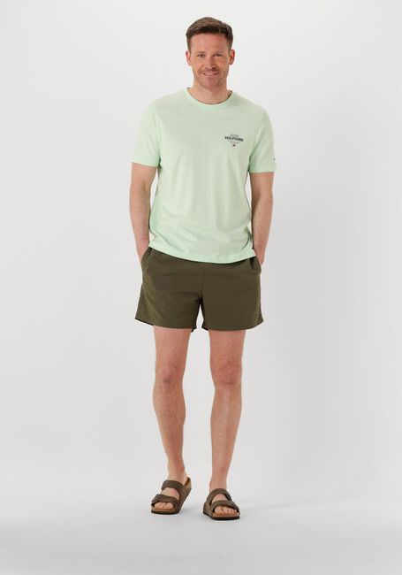 TOMMY HILFIGER Shorts de bain MEDIUM DRAWSTRING en vert - large