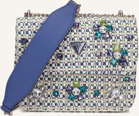 Blauwe GUESS Schoudertas BEAUVOIR CONVERTIBL XBODY FLAP - medium