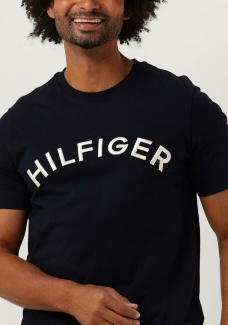TOMMY HILFIGER T-shirt HILFIGER ARCHED TEE Bleu foncé - large