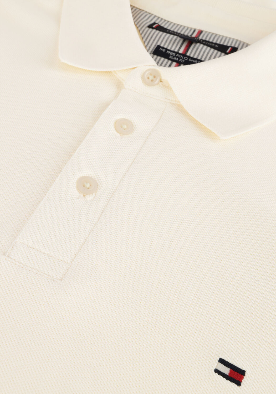 Beige TOMMY HILFIGER Polo 1985 SLIM POLO - large