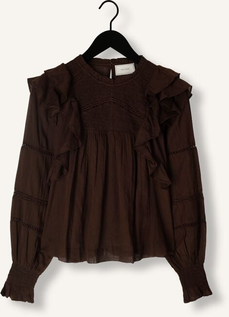 Bruine NEO NOIR  SARNA S VOILE BLOUSE Bruine NEO NOIR  SARNA S VOILE BLOUSE - large