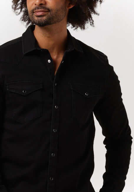 PUREWHITE Chemise décontracté BASIC DENIM SHIRT en noir - large