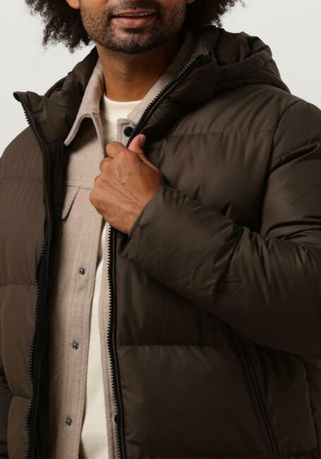 PUREWHITE Veste matelass&eacute; SHORT PADDED JACKET en marron - large