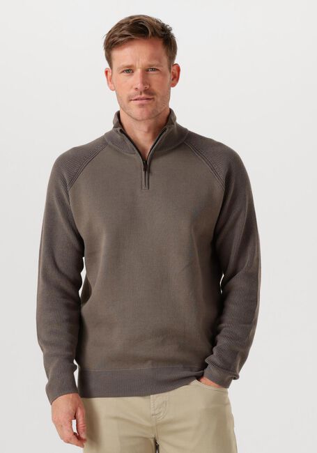 GENTI Pull TURTLE ZIP en taupe - large
