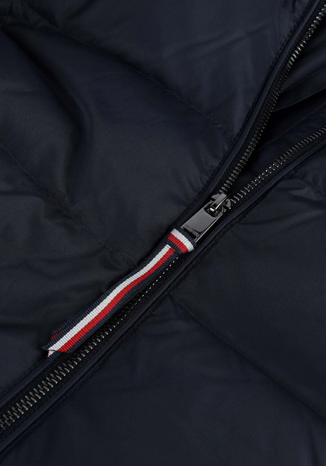 TOMMY HILFIGER Veste matelass&eacute; GLOBAL STRIPE DOWN MAXI Bleu fonc&eacute; - large