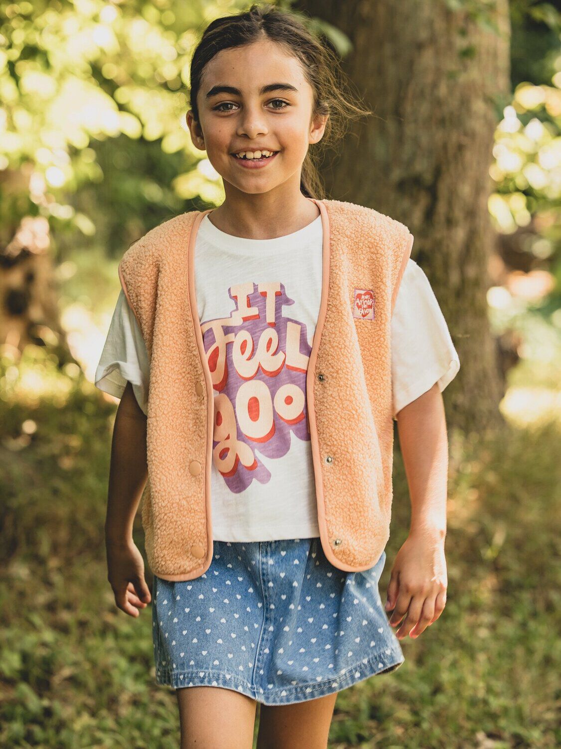 LOOXS Little Mini-jupe 2601-7701-988 en bleu - large