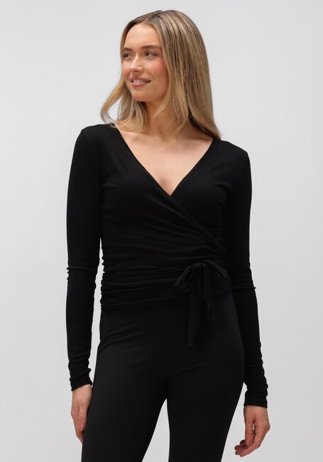 NEO NOIR Gilet NIA JERSEY WRAP BLOUSE en noir - large