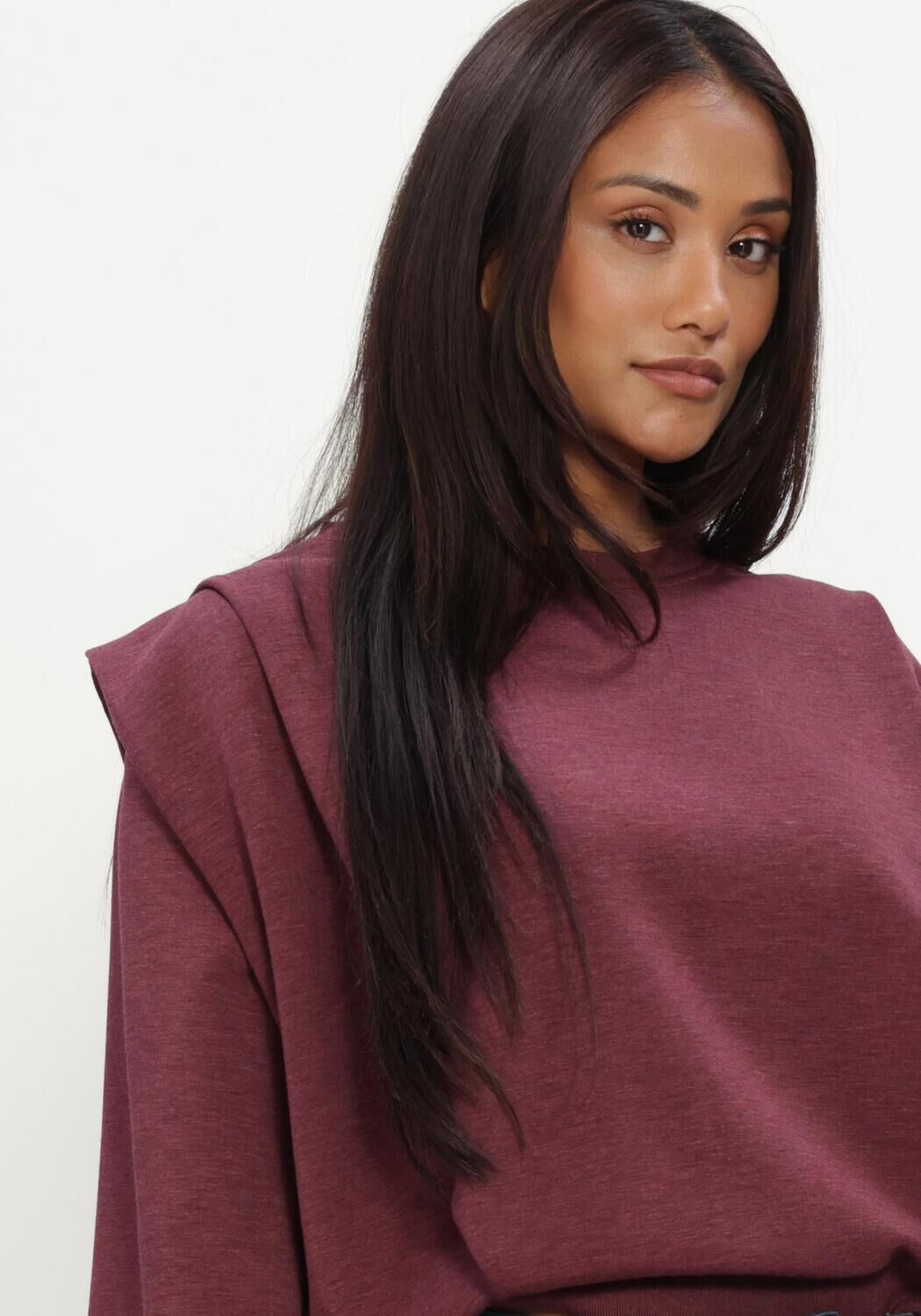 MOS MOSH Pull MMMAE O-3/4 SLEEVE SWEATSHIRT Bordeaux - large