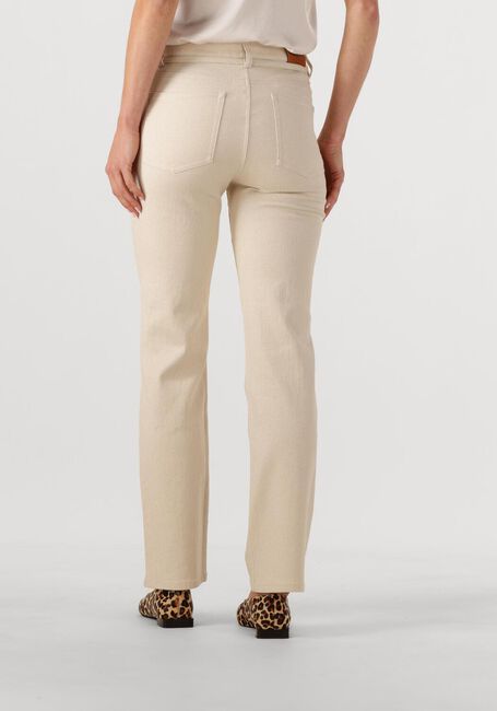 Beige DANTE6 Wijde broek AMANDA METALLIC STRAIGHT CROPPED JEANS - large