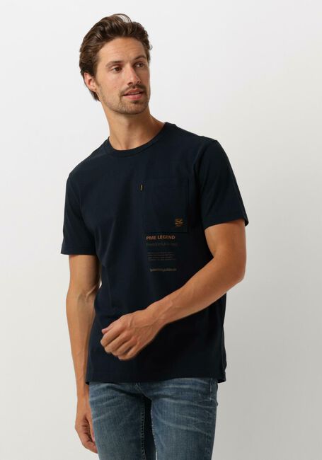 PME LEGEND T-shirt SHORT SLEEVE R-NECK PLAY SINGLE JERSEY en bleu - large