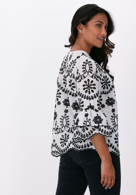 SUMMUM TOP CONTRAST CHIFFLY Blouses en blanc - large