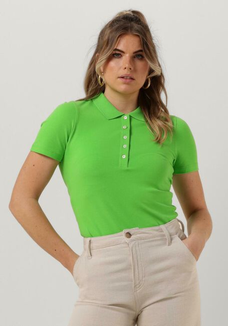 Groene TOMMY HILFIGER Polo 1985 SLIM PIQUE POLO SS - large
