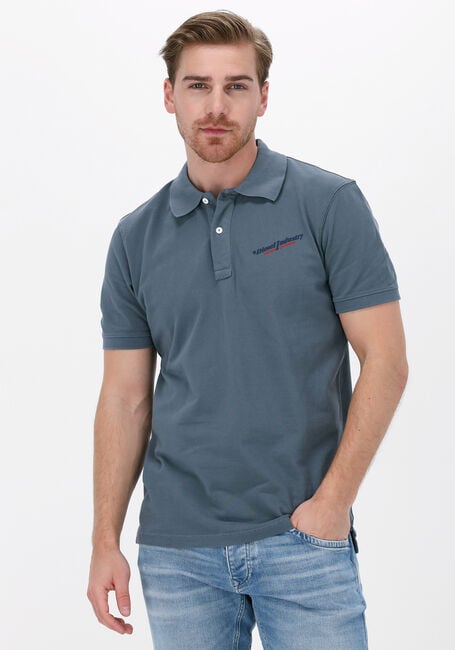 Blauwe DIESEL Polo T-SMITH-IND - large