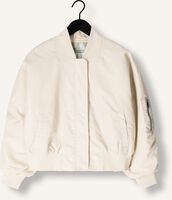 MY ESSENTIAL WARDROBE Jack HELGAMW SHORT BOMBER JACKET Blanc MY ESSENTIAL WARDROBE Jack HELGAMW SHORT BOMBER JACKET Blanc - medium