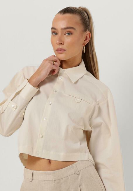 VANILIA BOXY ADJUSTABLE FIT Blouses en beige - large