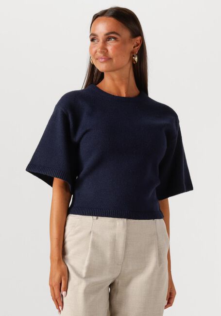 NEO NOIR Haut ASHA KNIT TEE Bleu foncé - large