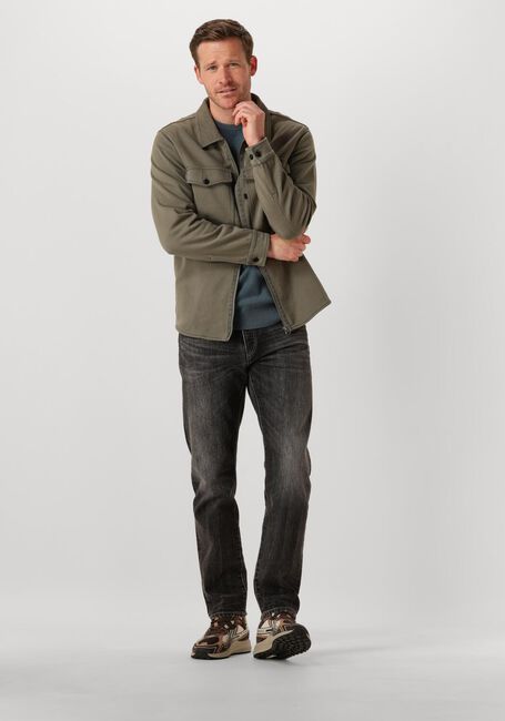 Olijf BUTCHER OF BLUE Overshirt PERRY ZIP OVERSHIRT - large