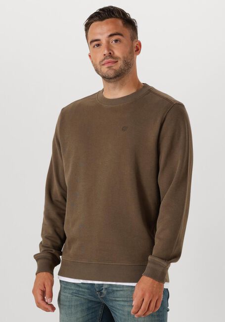 CAST IRON Pull REGULAR FIT TWILL en marron - large