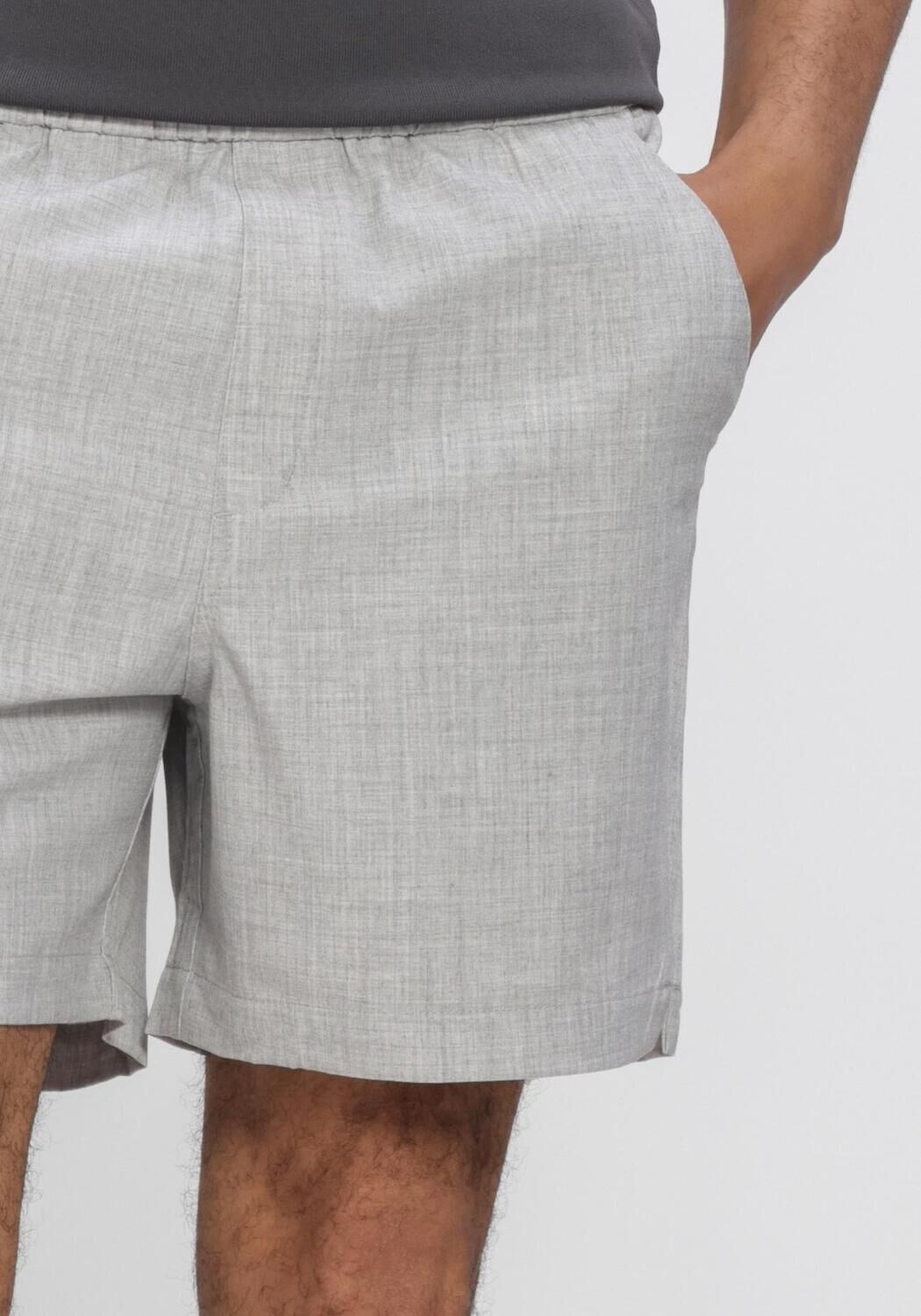 Grijze PLAIN Korte broek TURIPL SHORTS - large