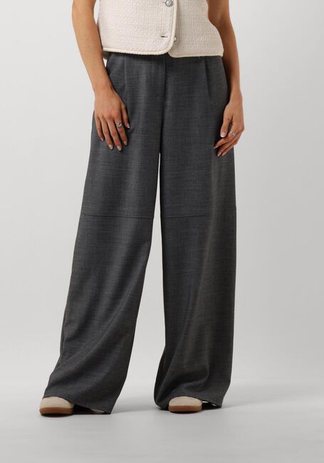 OBJECT Pantalon large OBJLESLI HW LO WIDE PANTS en gris - large