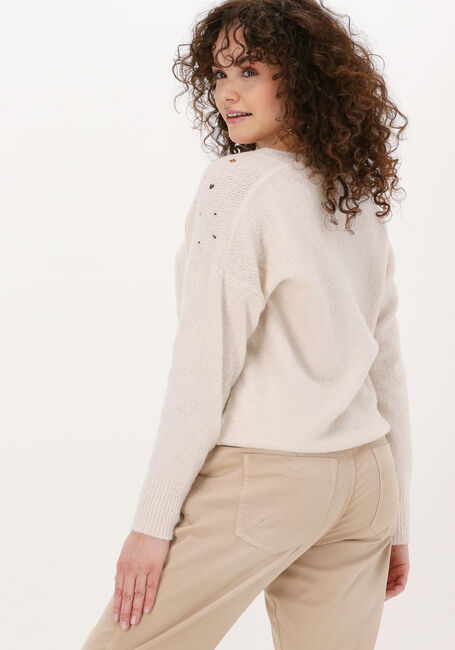 Gebroken wit SUMMUM Trui GOLDEN DOT PRINT SWEATER COSY - large