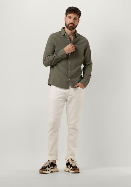CAST IRON Chemise décontracté LONG SLEEVE SHIRT SQUARE STRUCTURE REGULAR FIT en vert - large