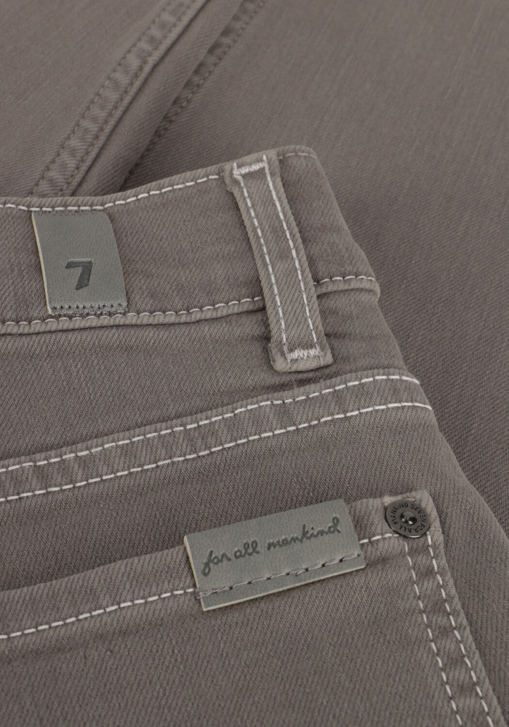 7 FOR ALL MANKIND Skinny jeans PAXTON STRETCH TEK COLORS Gris clair - large