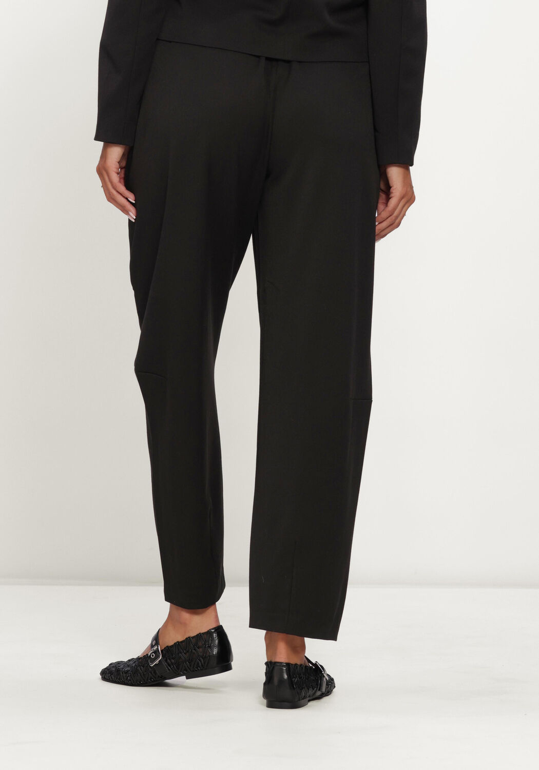 Zwarte OBJECT Broeken/jumpsuits OBJLISA HW ANKEL BARREL - large