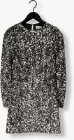 Zilveren SELECTED FEMME Mini jurk SLFCOLYN LS SHORT SEQUINS DRESS