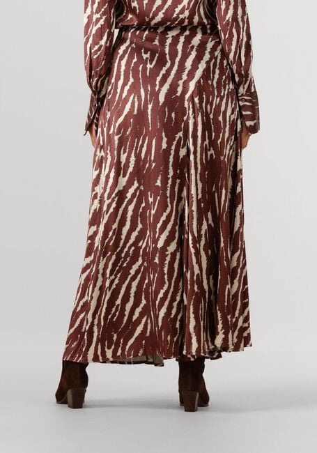 Bruine ROUGE EDIT Midirok ROUSHIANA HW PRINTED MIDI SKIRT - large