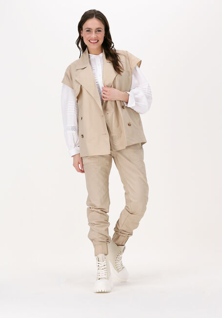 LEVETE ROOM Gilet MARILYN 9 WAISTCOAT Sable - large
