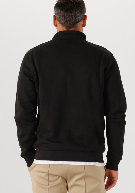 LES DEUX Chandail FELIPE PATCH HALF ZIP en noir - large