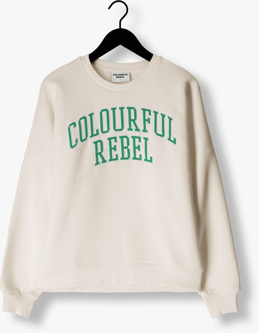 COLOURFUL REBEL Chandail CR PATCH DROPPED SWEAT Blanc - large