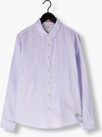 Lichtblauwe SCOTCH & SODA Casual overhemd LINEN SHIRT WITH ROLL-UP