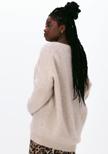 SECOND FEMALE Gilet GRETHE KNIT CARDIGAN Crème - large