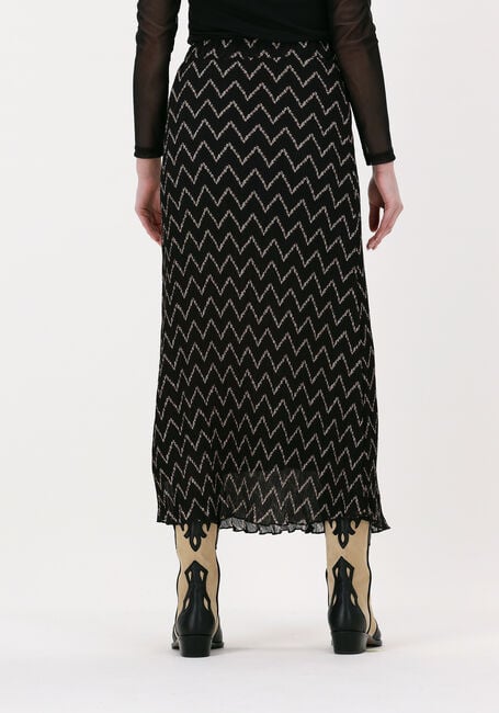 Zwarte MODSTRÖM Midirok NELLE PRINT SKIRT - large