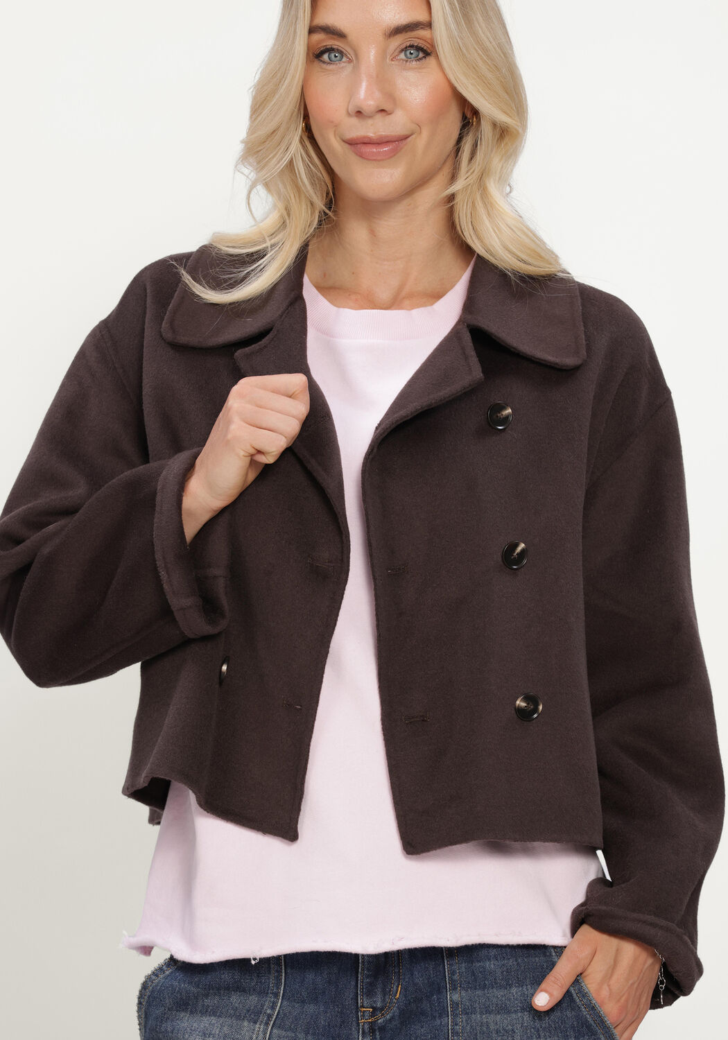 CIRCLE OF TRUST Jack HEATHER JACKET en marron - large