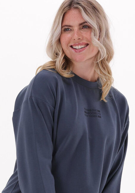 Donkergrijze PENN & INK Trui SWEATER PRINT - large