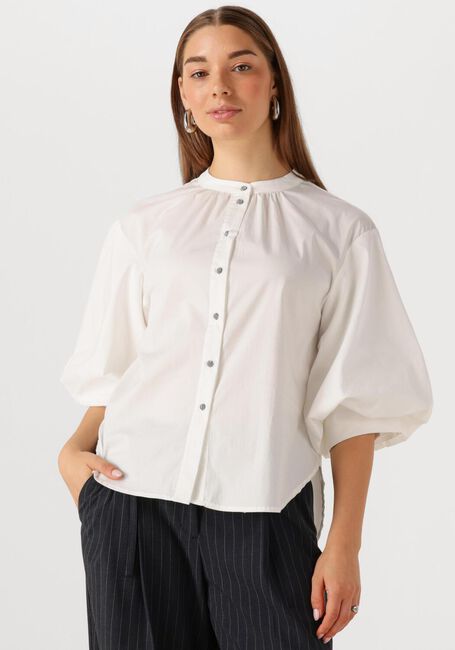 Witte SUMMUM  BLOUSE COTTON STRETCH - large